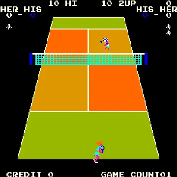 Cassette: Pro Tennis screen shot game playing